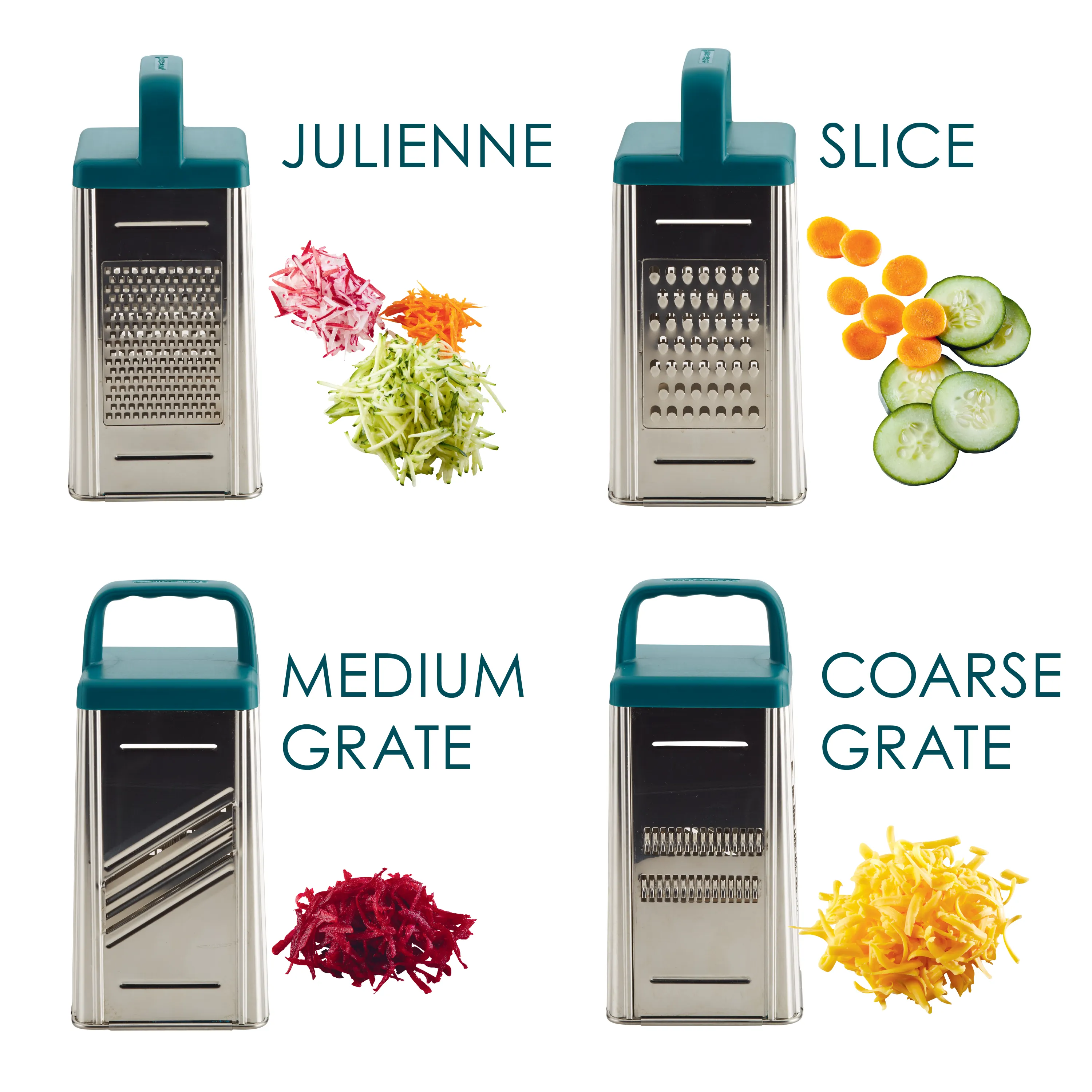 4 - Sided Box Grater with Storage Box