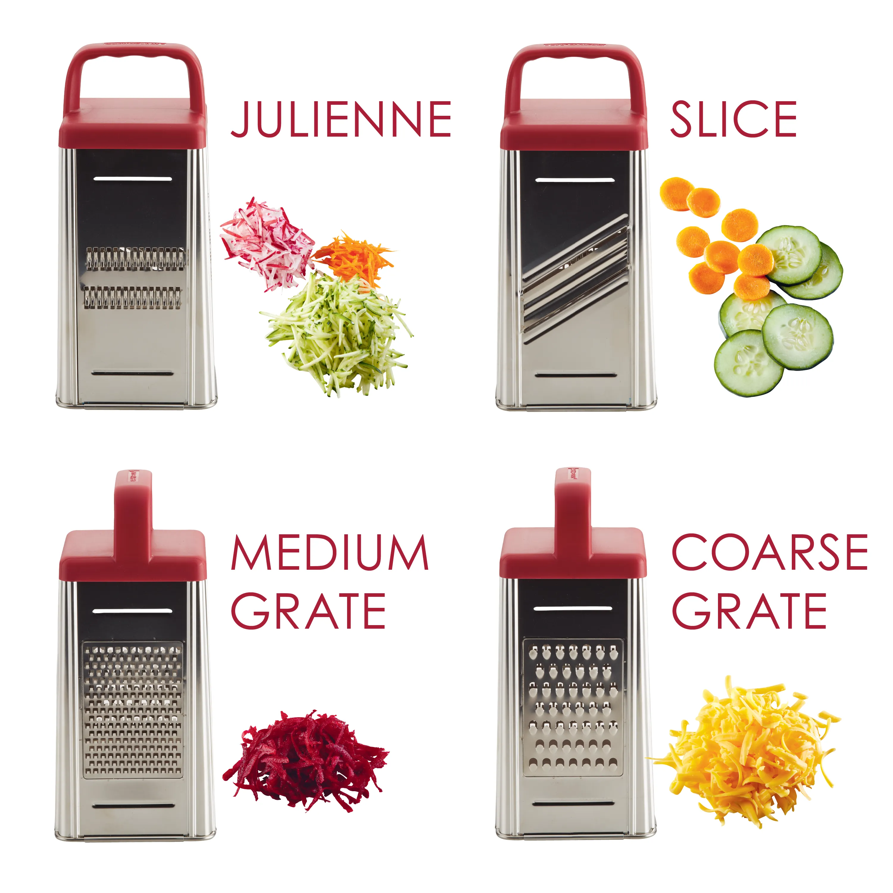 4 - Sided Box Grater with Storage Box