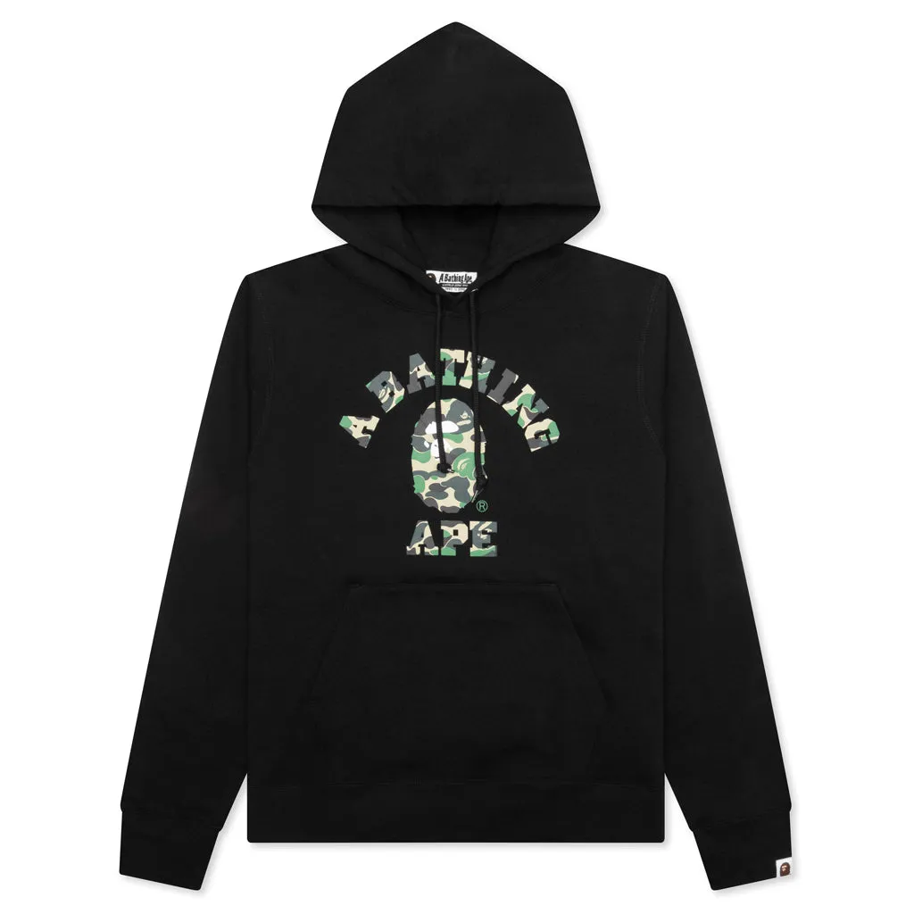 Abc Camo College Pullover Hoodie - Black