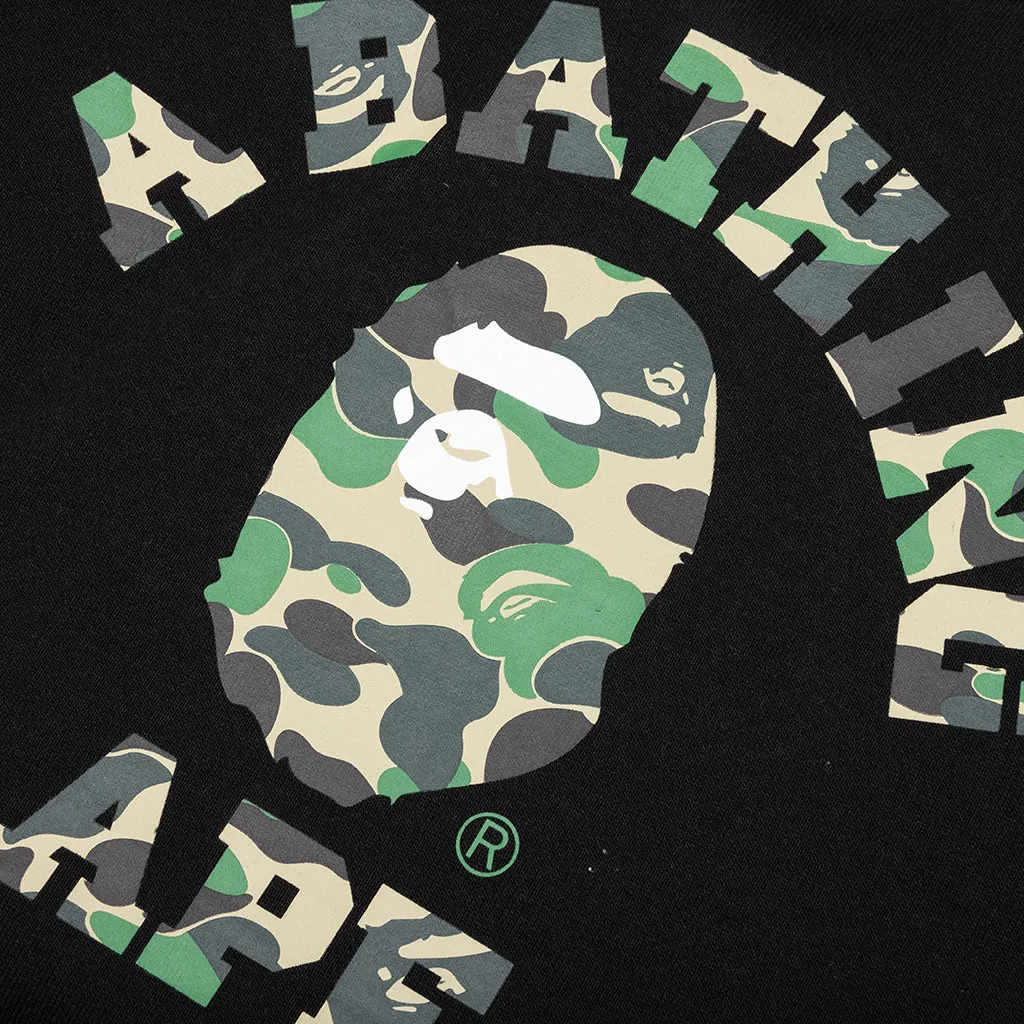 Abc Camo College Pullover Hoodie - Black