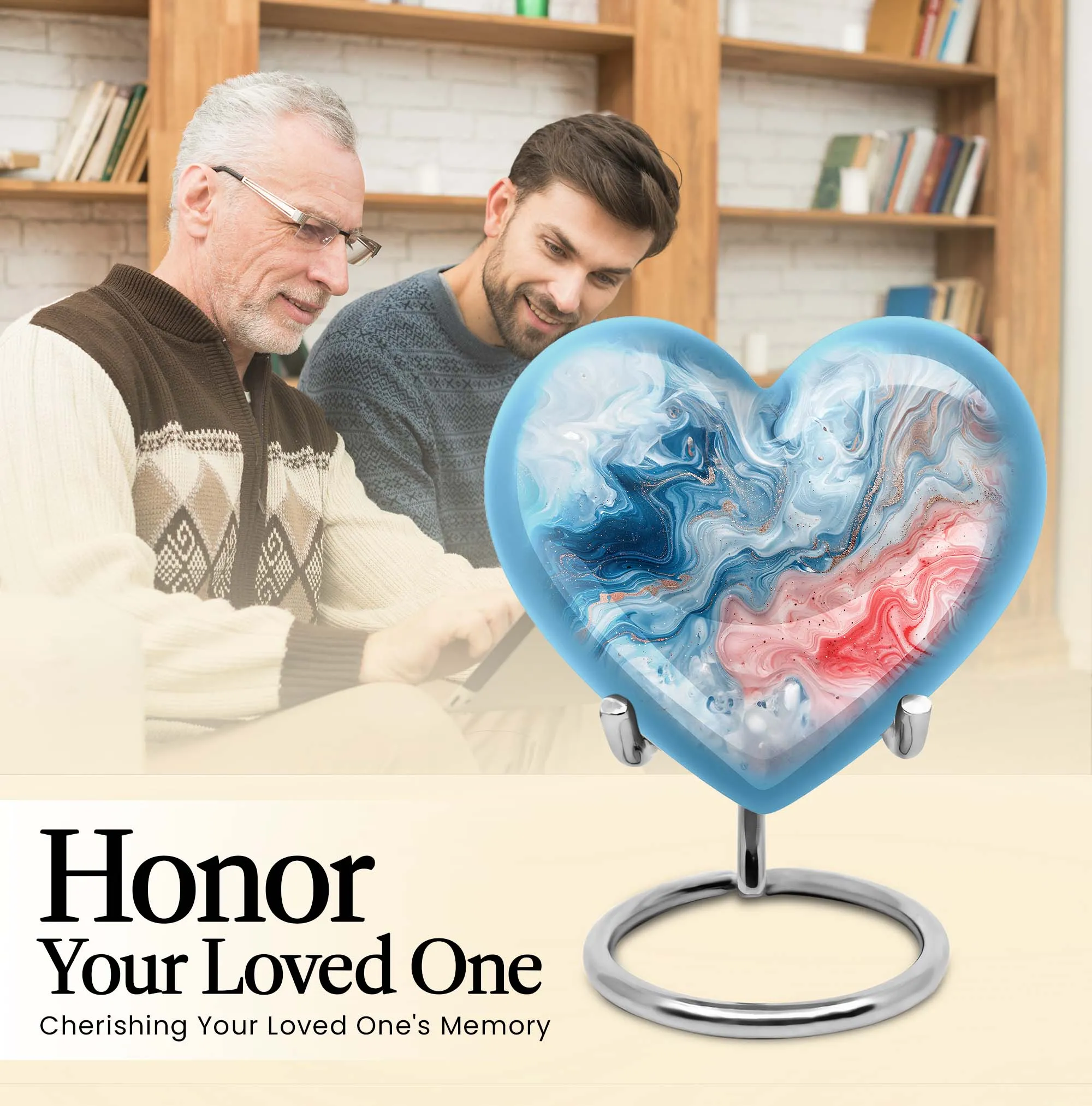 Abstract Heart: A Forever Memorial Urn for Cherishing Memories