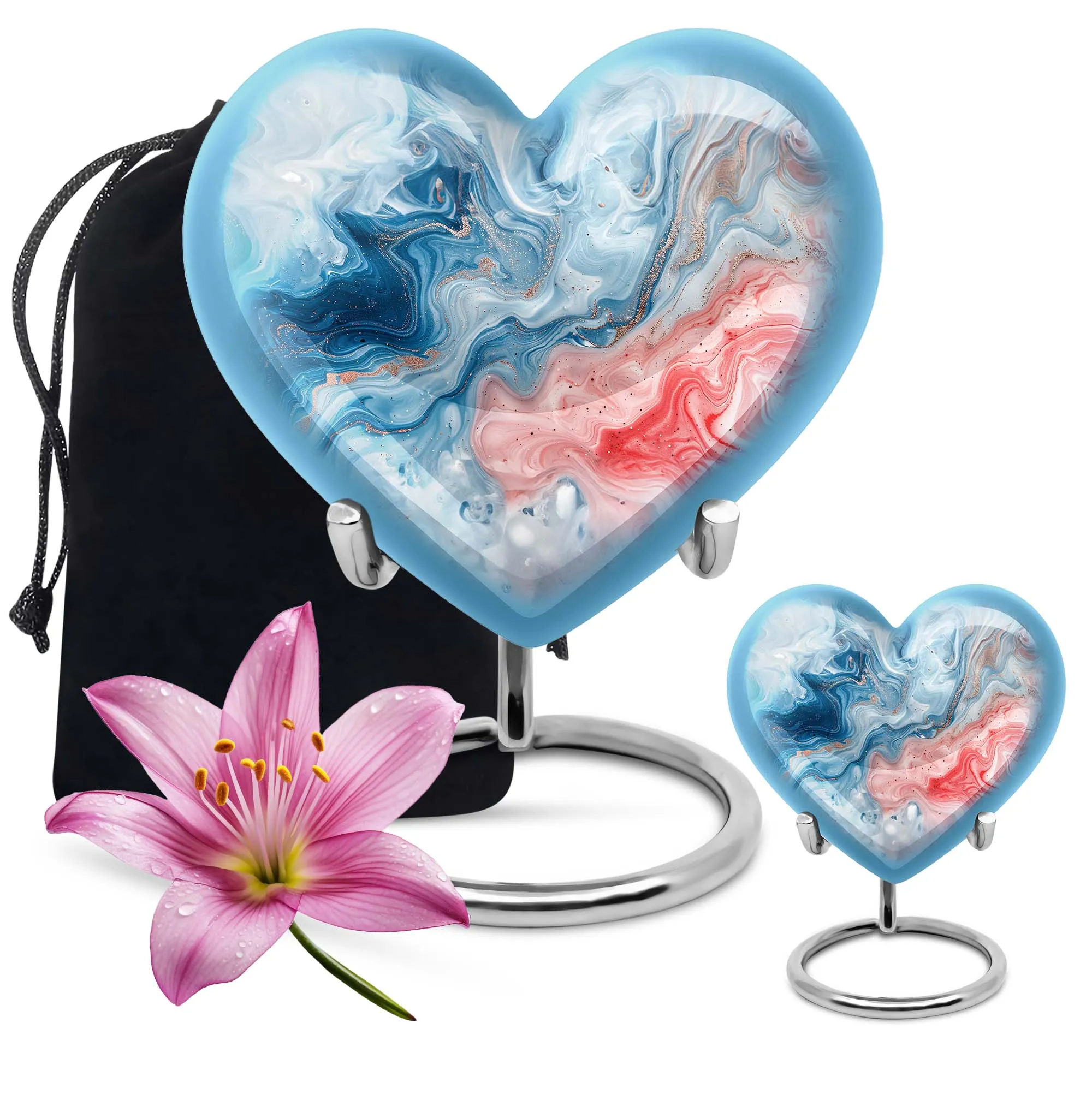 Abstract Heart: A Forever Memorial Urn for Cherishing Memories
