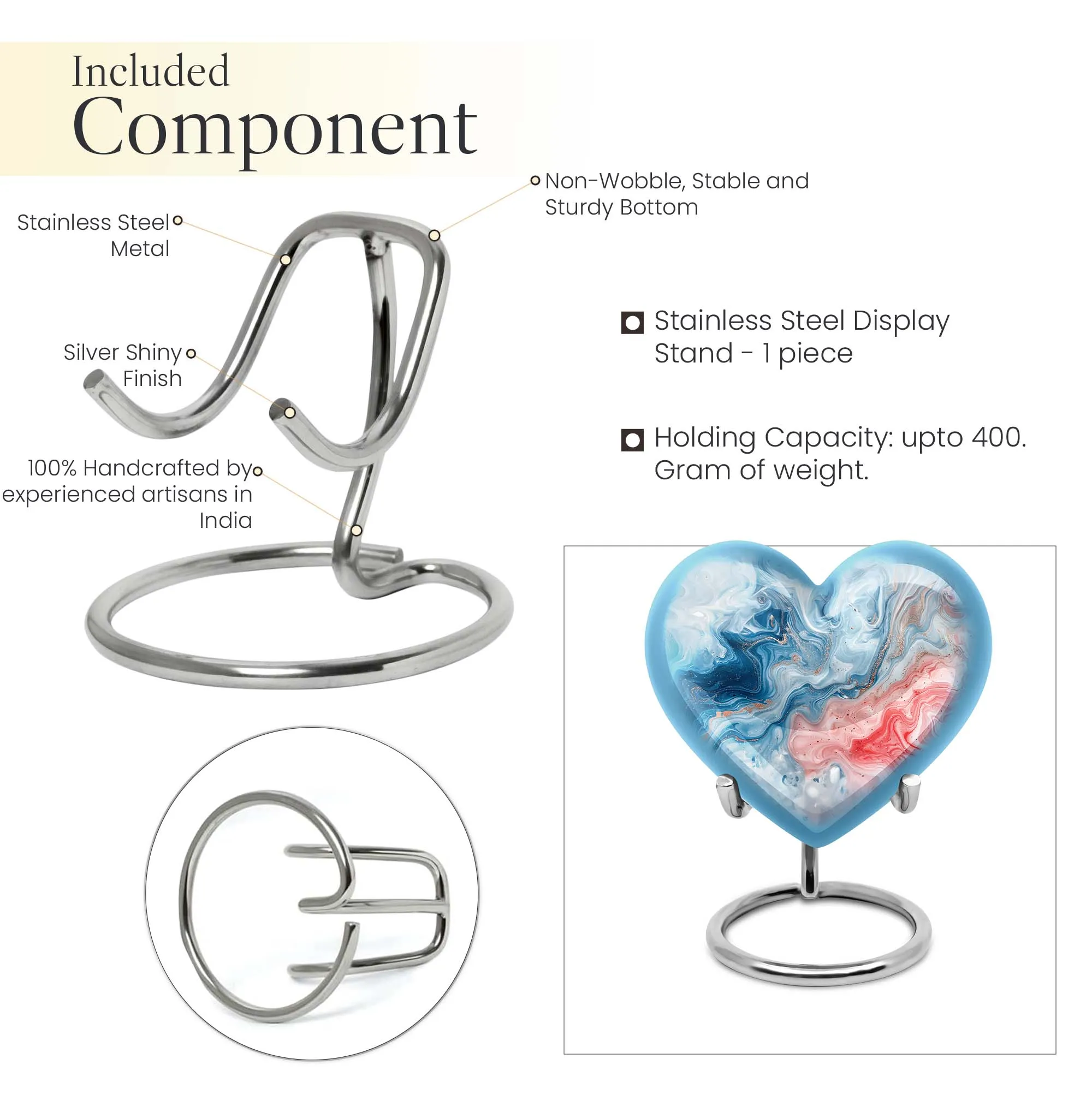 Abstract Heart: A Forever Memorial Urn for Cherishing Memories