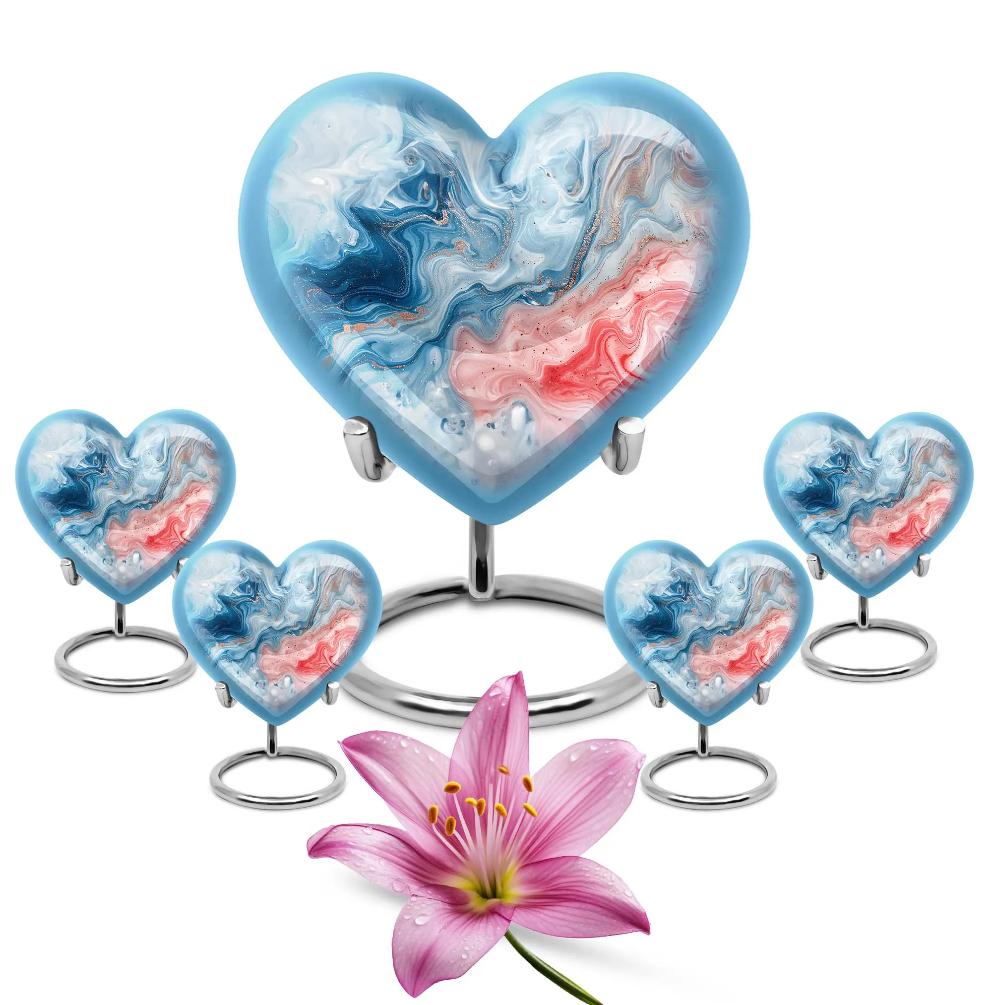 Abstract Heart: A Forever Memorial Urn for Cherishing Memories