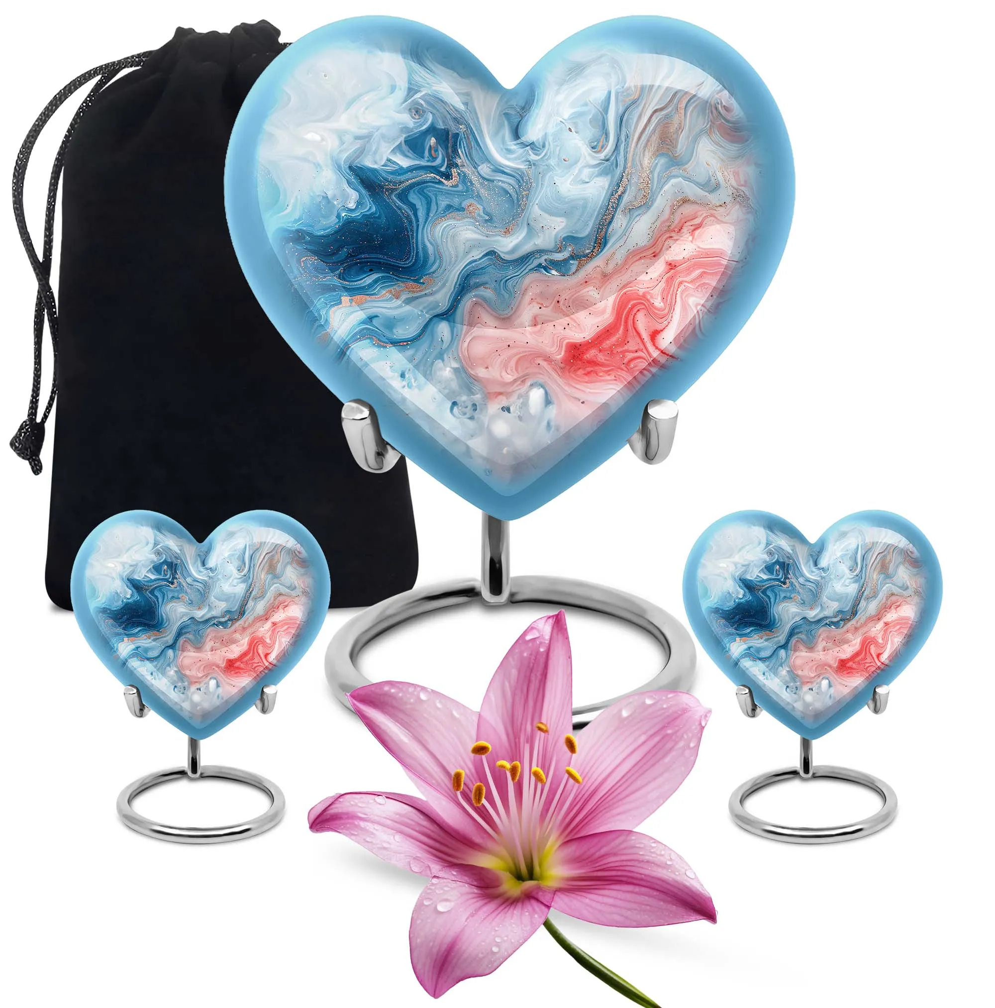 Abstract Heart: A Forever Memorial Urn for Cherishing Memories