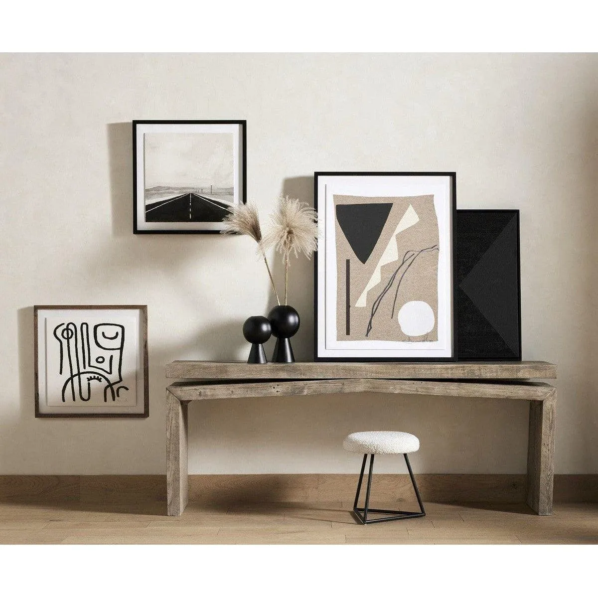 Alaric 79" Reclaimed Console Table - Weathered Wheat