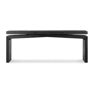 Alaric Console Table - 94" - Aged Black
