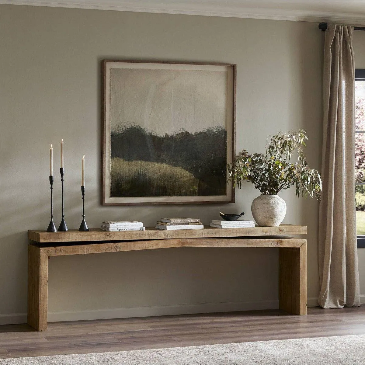 Alaric Large 94" Console Table - Sierra Rustic Natural