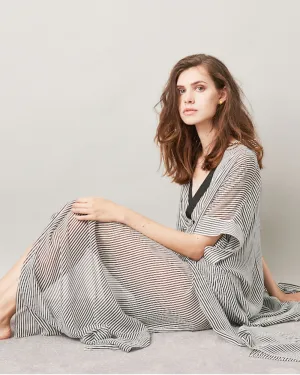 Aniseed Stripe Maxi Robe