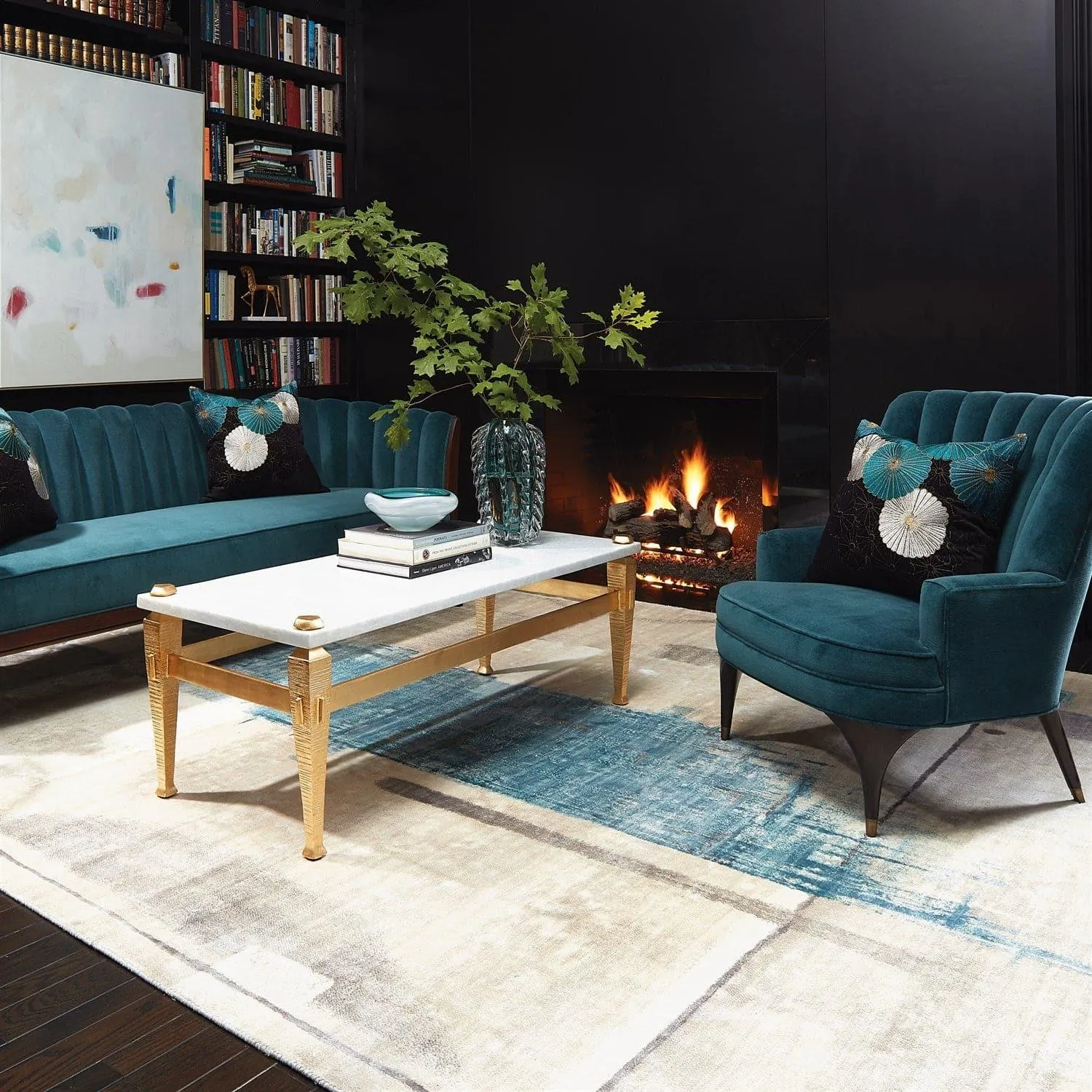 Art Rug - Blue