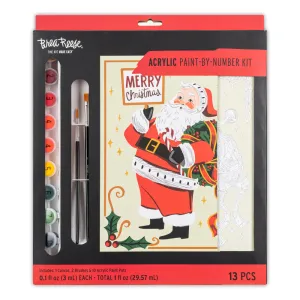 Brea Reese Holiday Santa Acrylic Paint-By-Number Kit