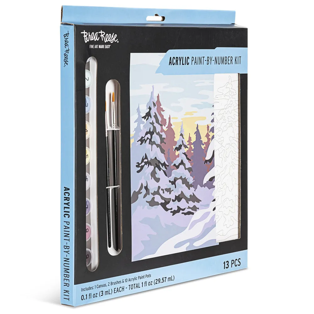 Brea Reese Winter Wonderland Acrylic Paint-by-Number Kit