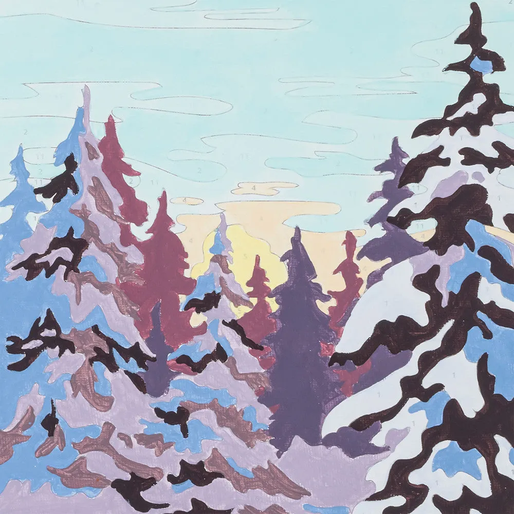 Brea Reese Winter Wonderland Acrylic Paint-by-Number Kit