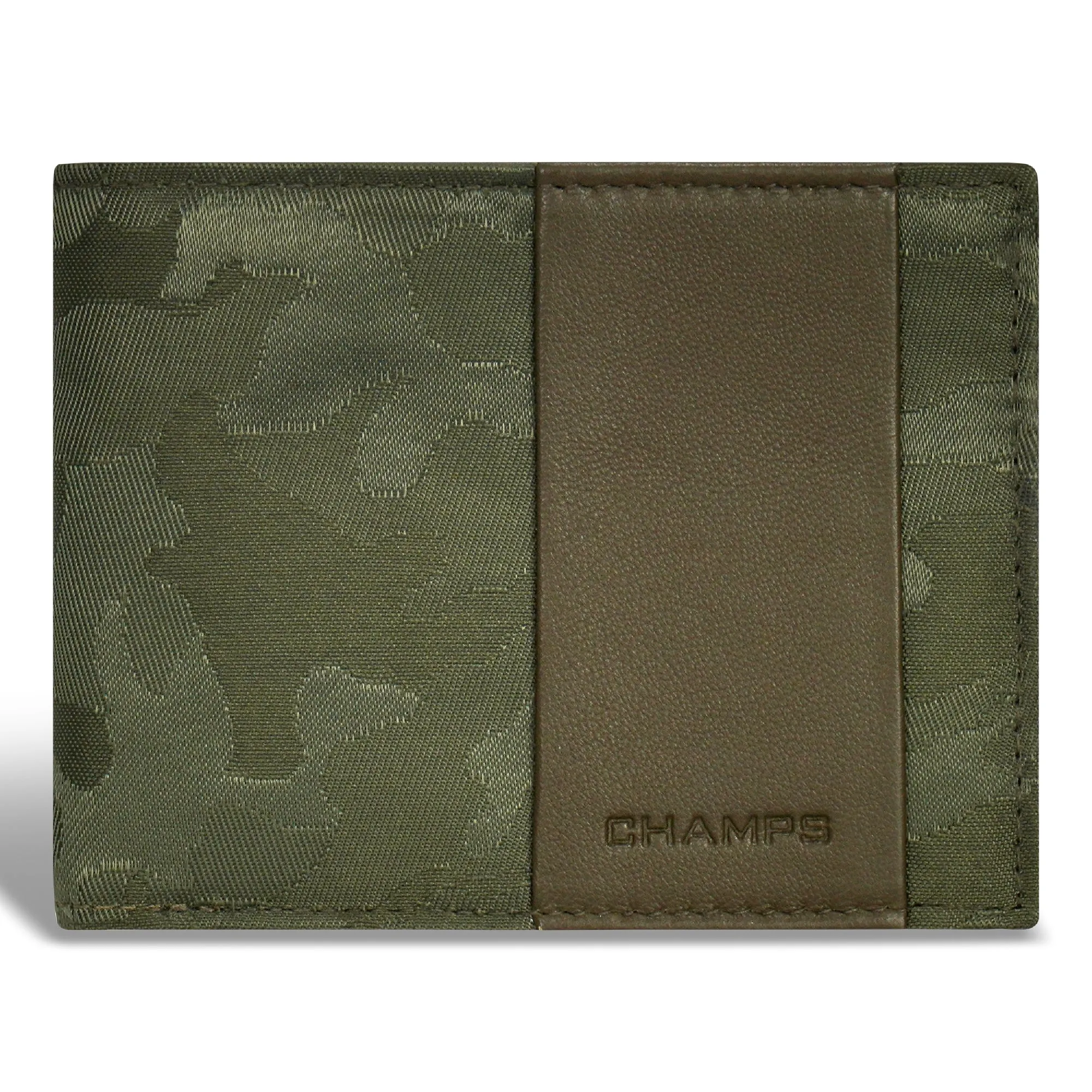 Camo / Leather Top Wing Wallet *Drop Ship*