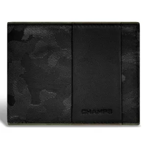 Camo / Leather Top Wing Wallet *Drop Ship*