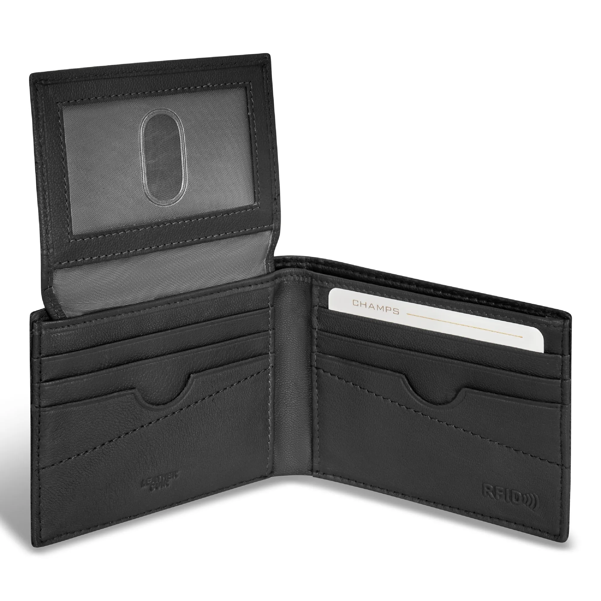Camo / Leather Top Wing Wallet *Drop Ship*