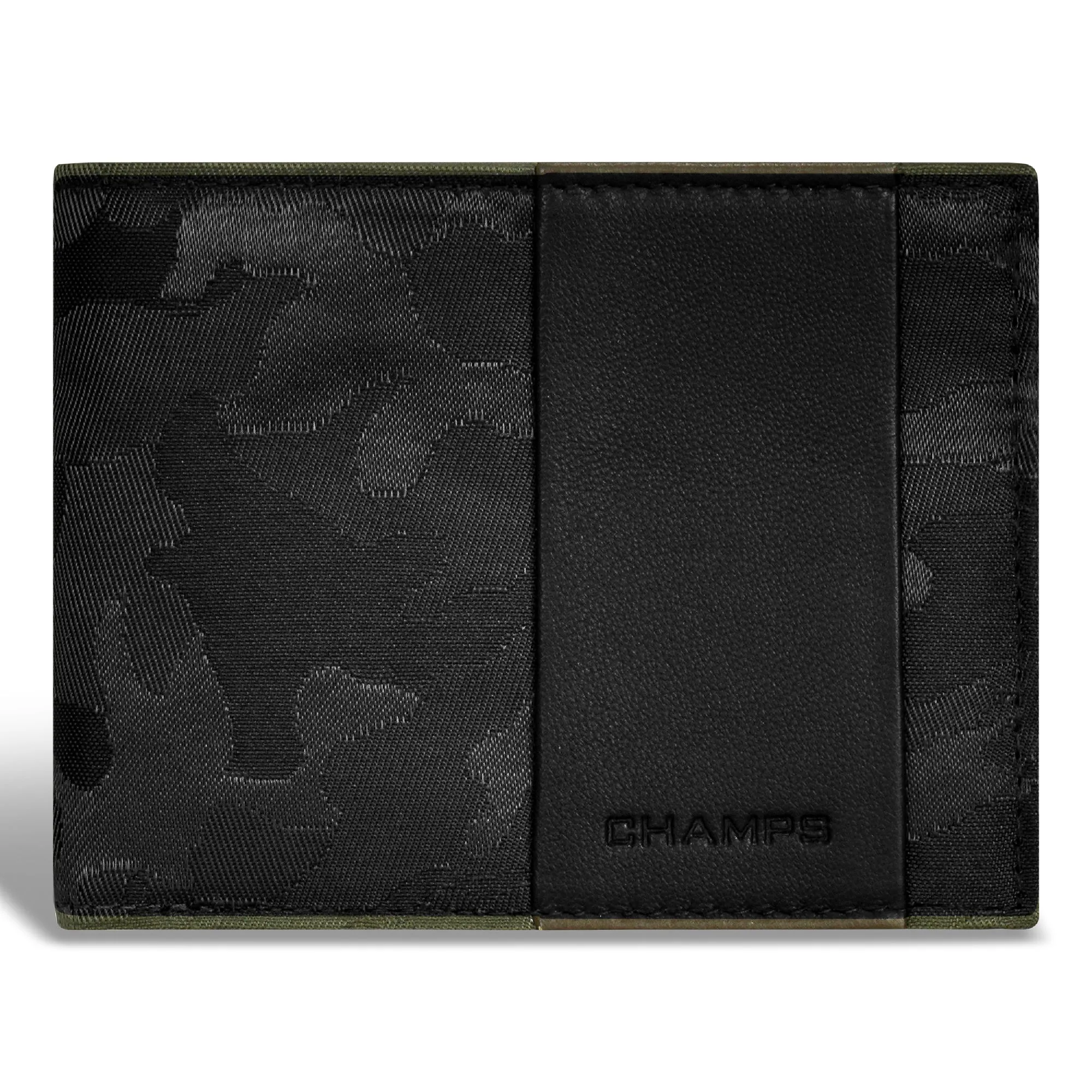 Camo / Leather Top Wing Wallet *Drop Ship*