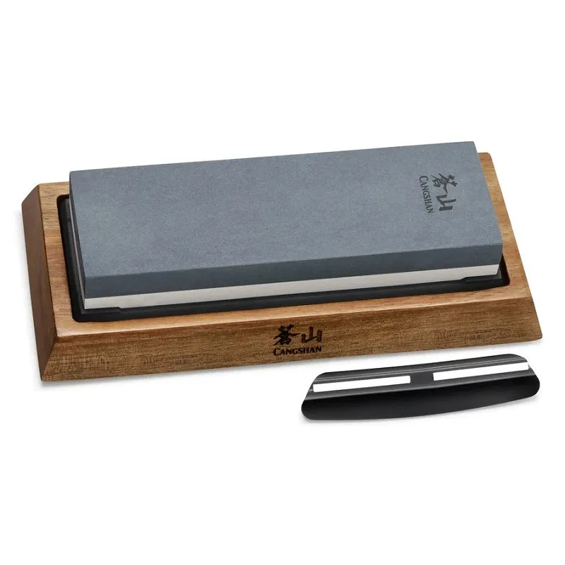 Cangshan Dual-Sided Whetstone Knife Sharpener 1000/6000 Grit