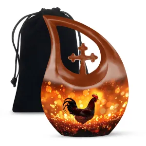 Cherished Chicken Urn remembrance small container to hold ashes