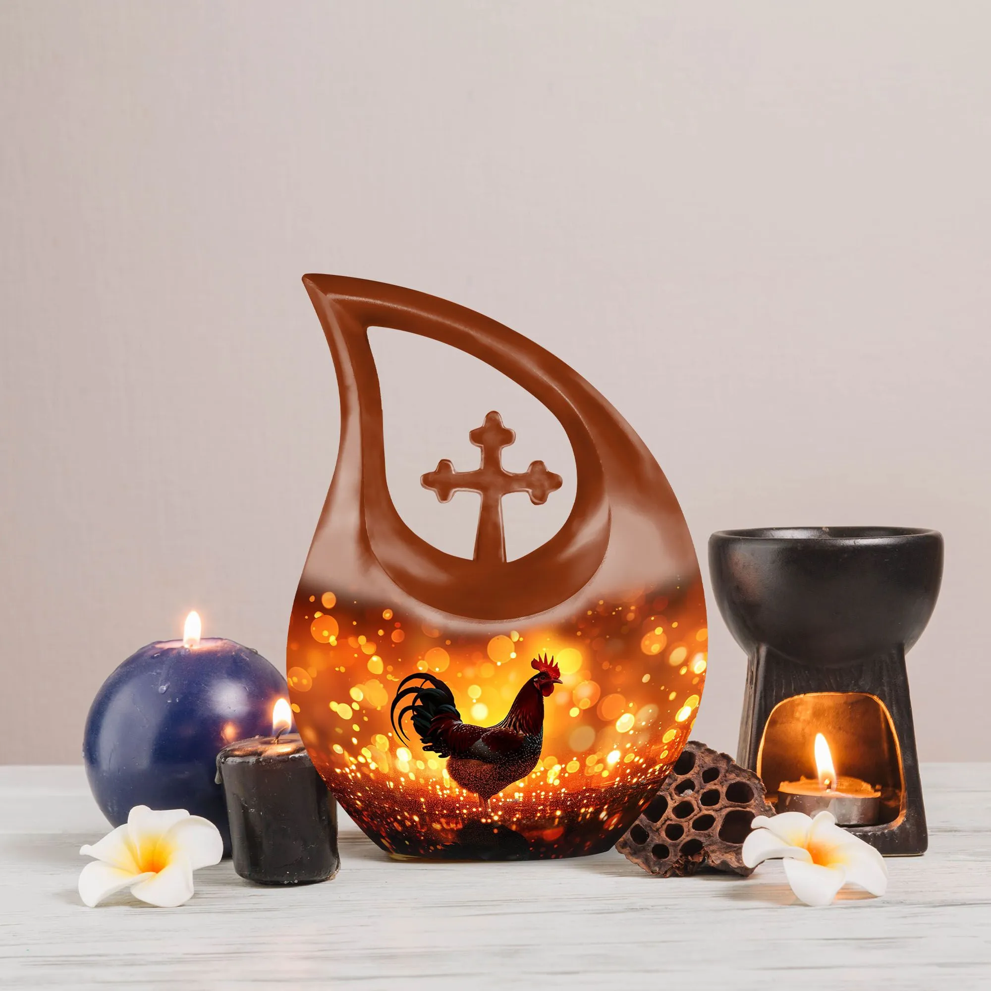 Cherished Chicken Urn remembrance small container to hold ashes