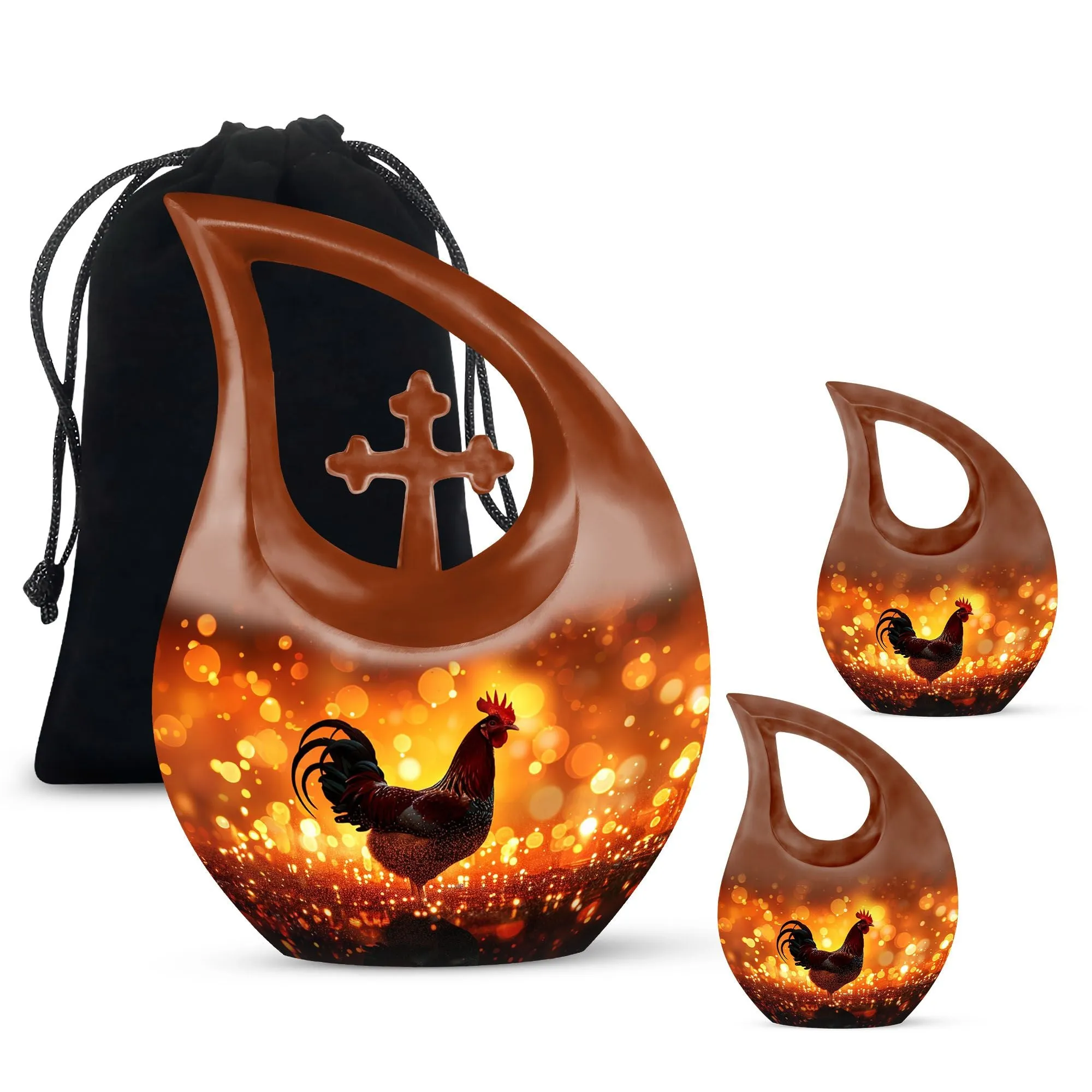 Cherished Chicken Urn remembrance small container to hold ashes