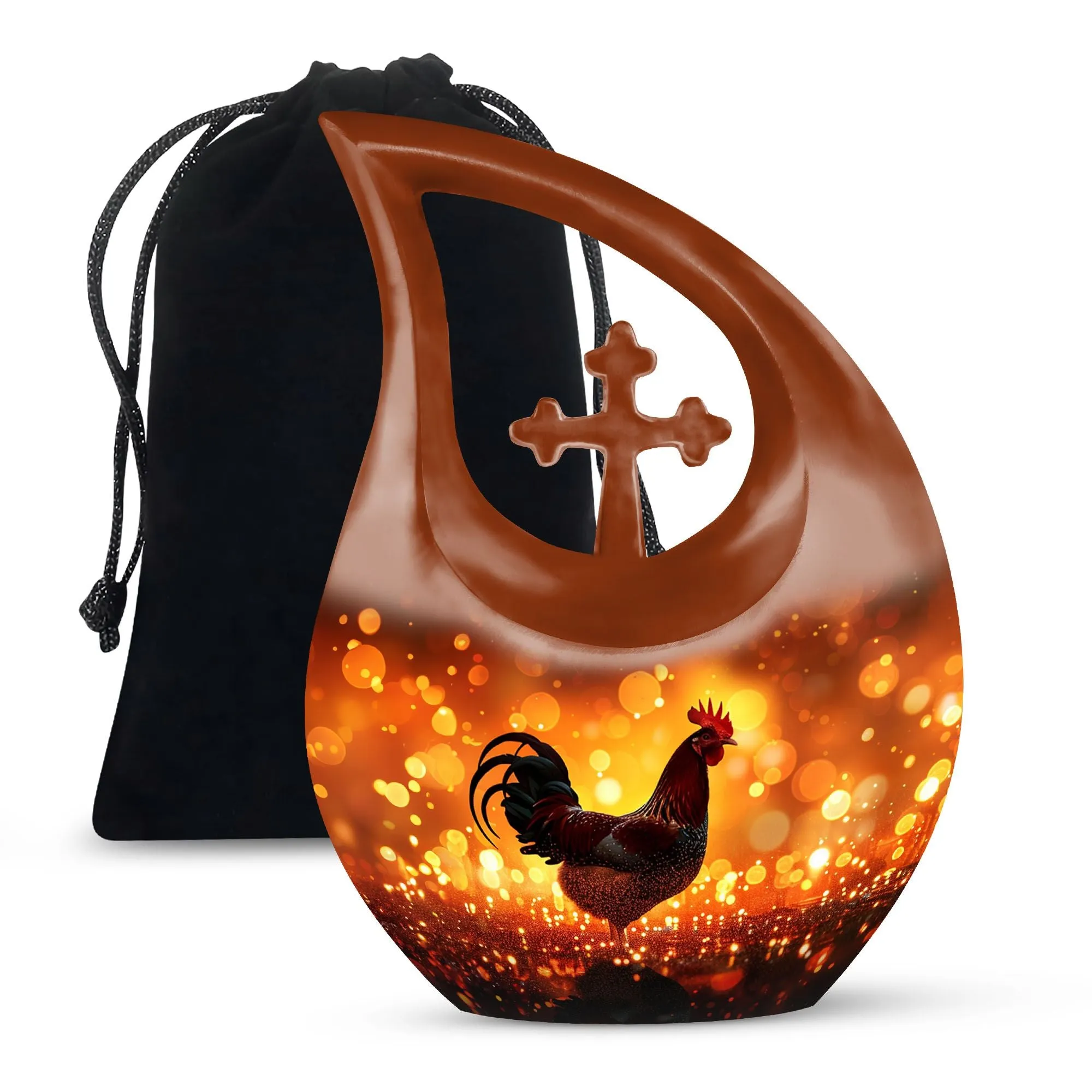 Cherished Chicken Urn remembrance small container to hold ashes