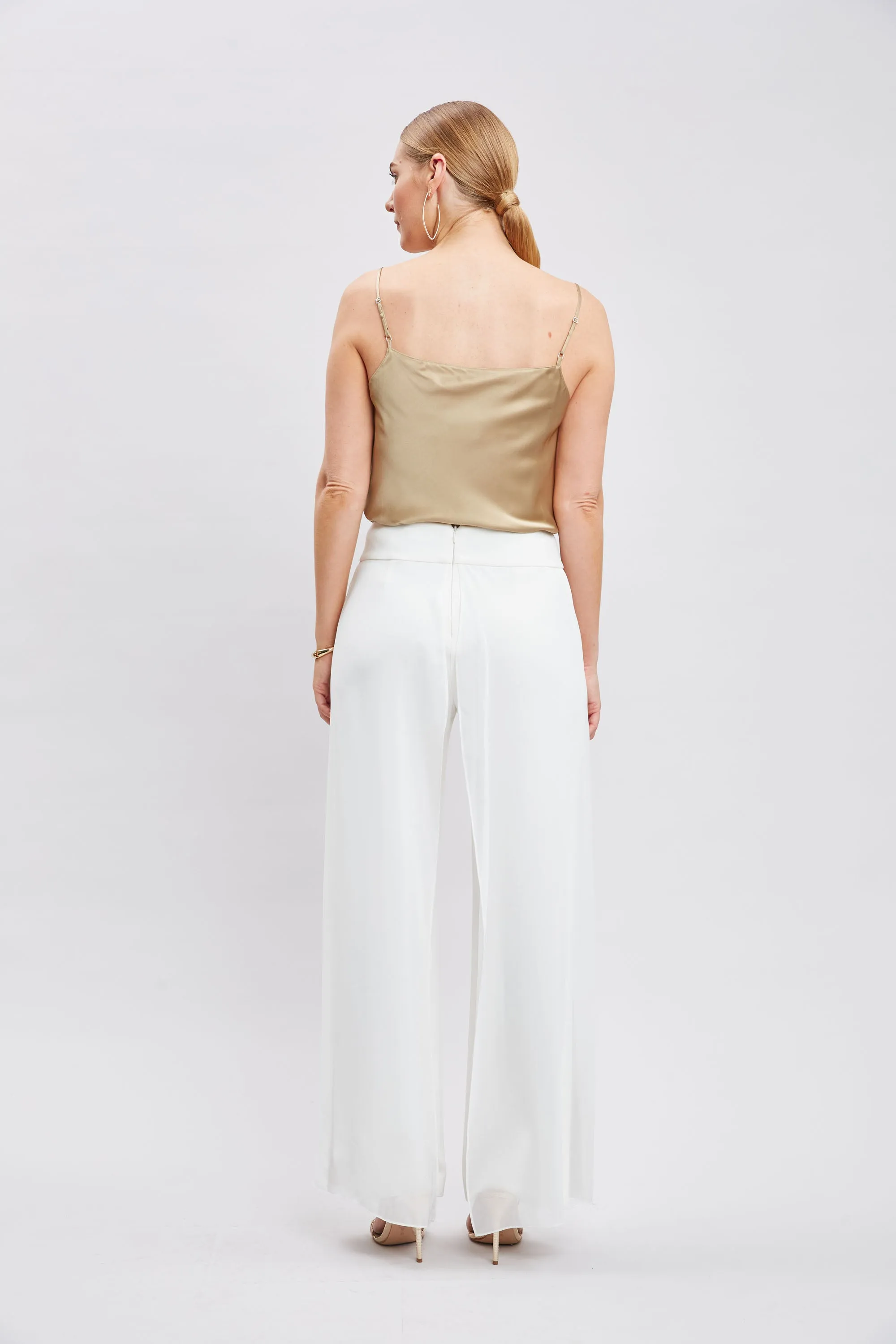 Chiffon Panel Pant