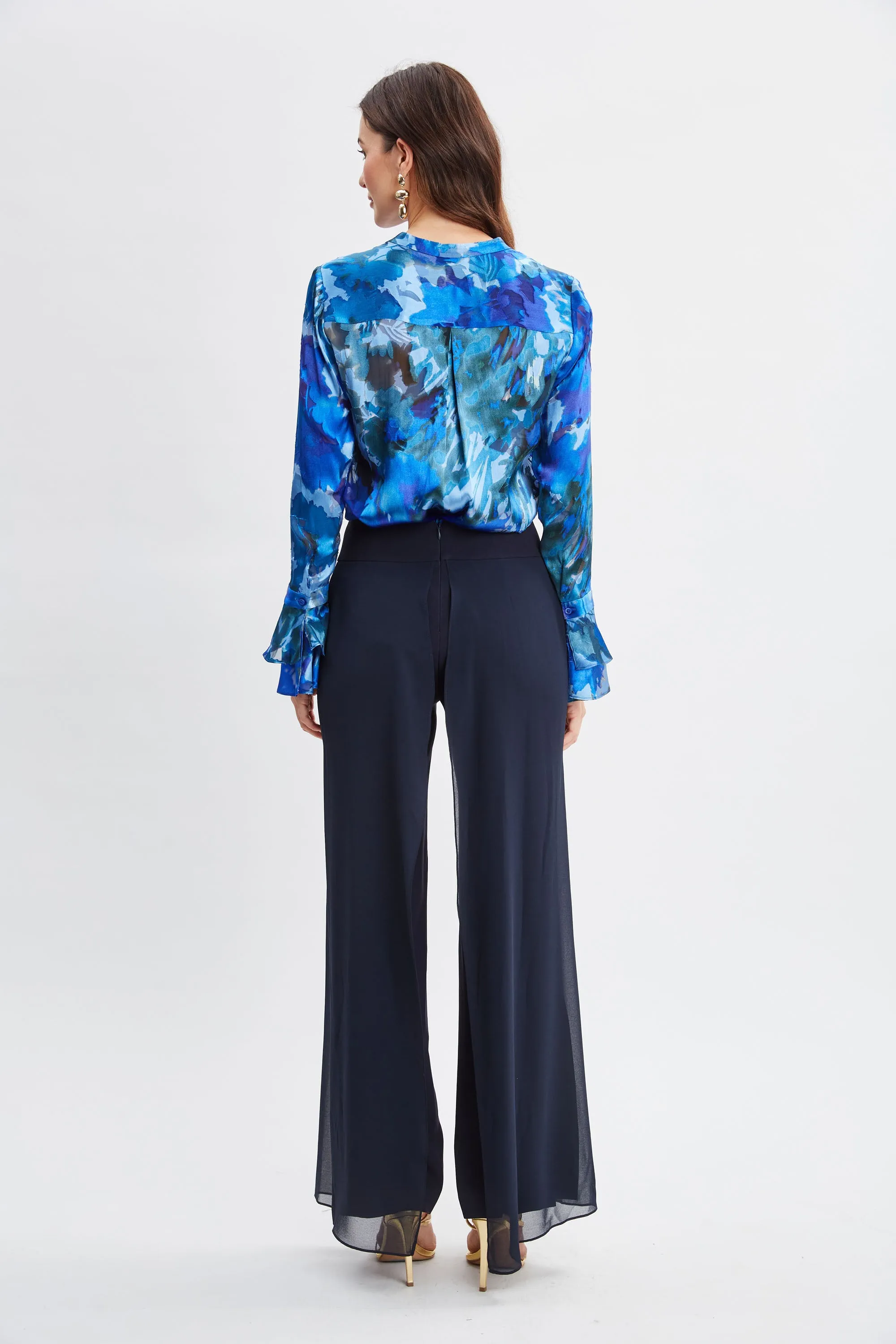 Chiffon Panel Pant