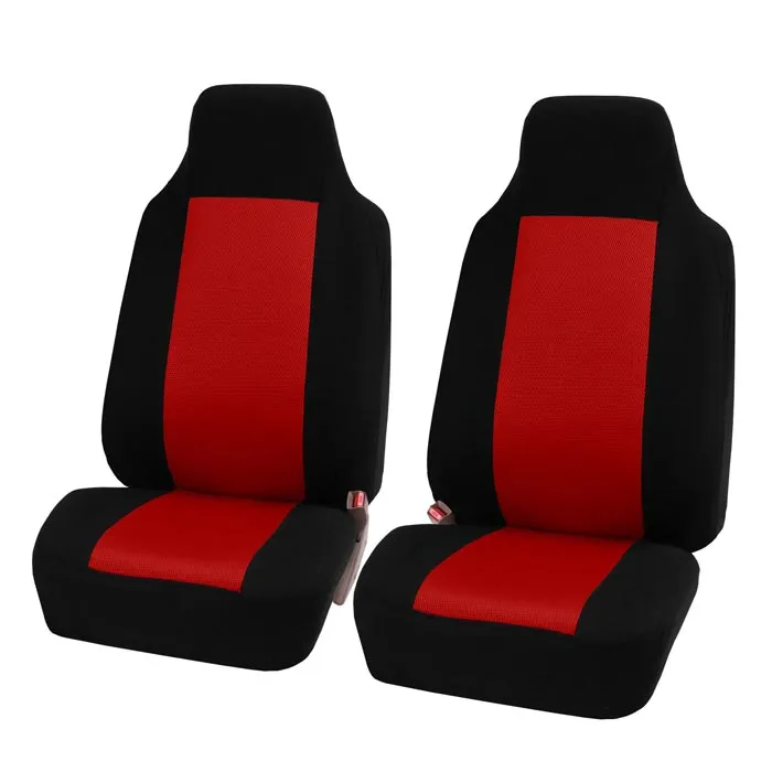 Classic Cloth Seat Covers - Full Set Red