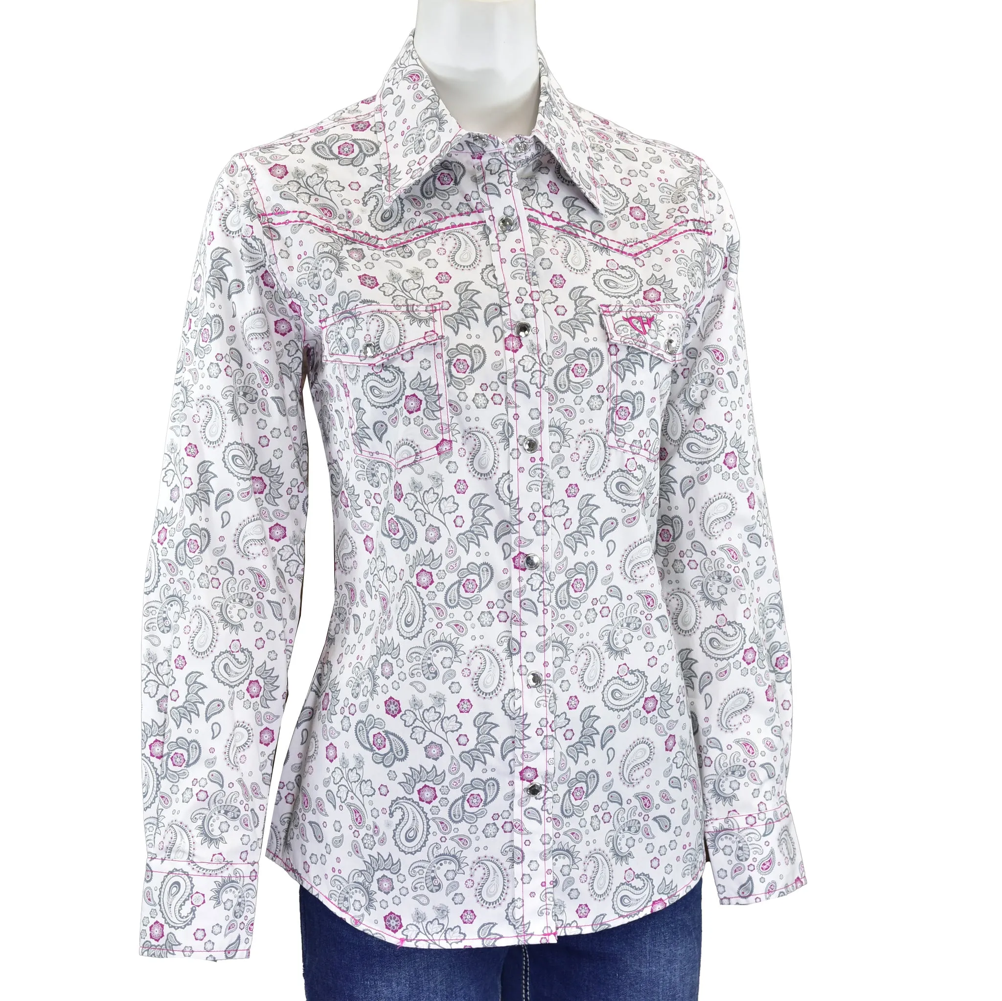 Cowboy Hardware Ladies Western Blouse Paisley 225562-021-W