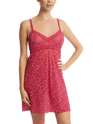 Cross-Dyed Leopard Chemise Berry Sangria Sale