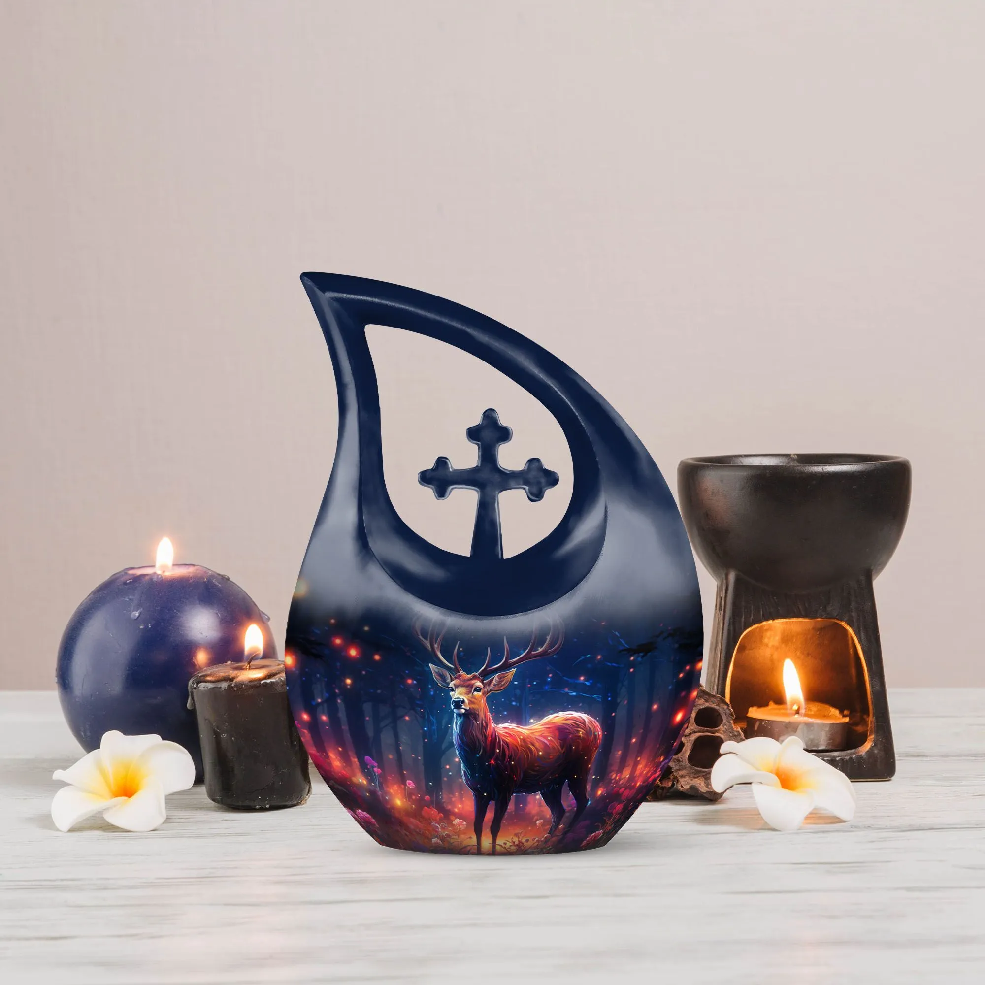 Deer Theme Memorial Urn - A Classy Resting Place