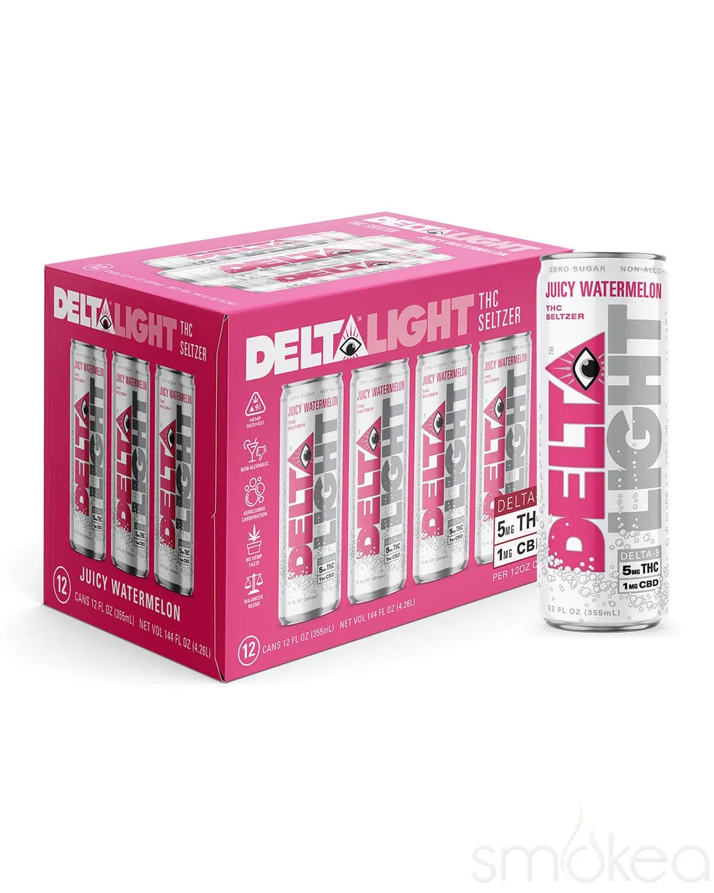 Delta Beverages Delta Light Cannabis Seltzer - Juicy Watermelon