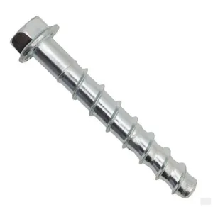 Dewalt 1/2" x 2-1/2" Screw-Bolt  Concrete Screw Anchor, Hex Washer Head, Zinc, #PFM1411360 (50/Pkg.)