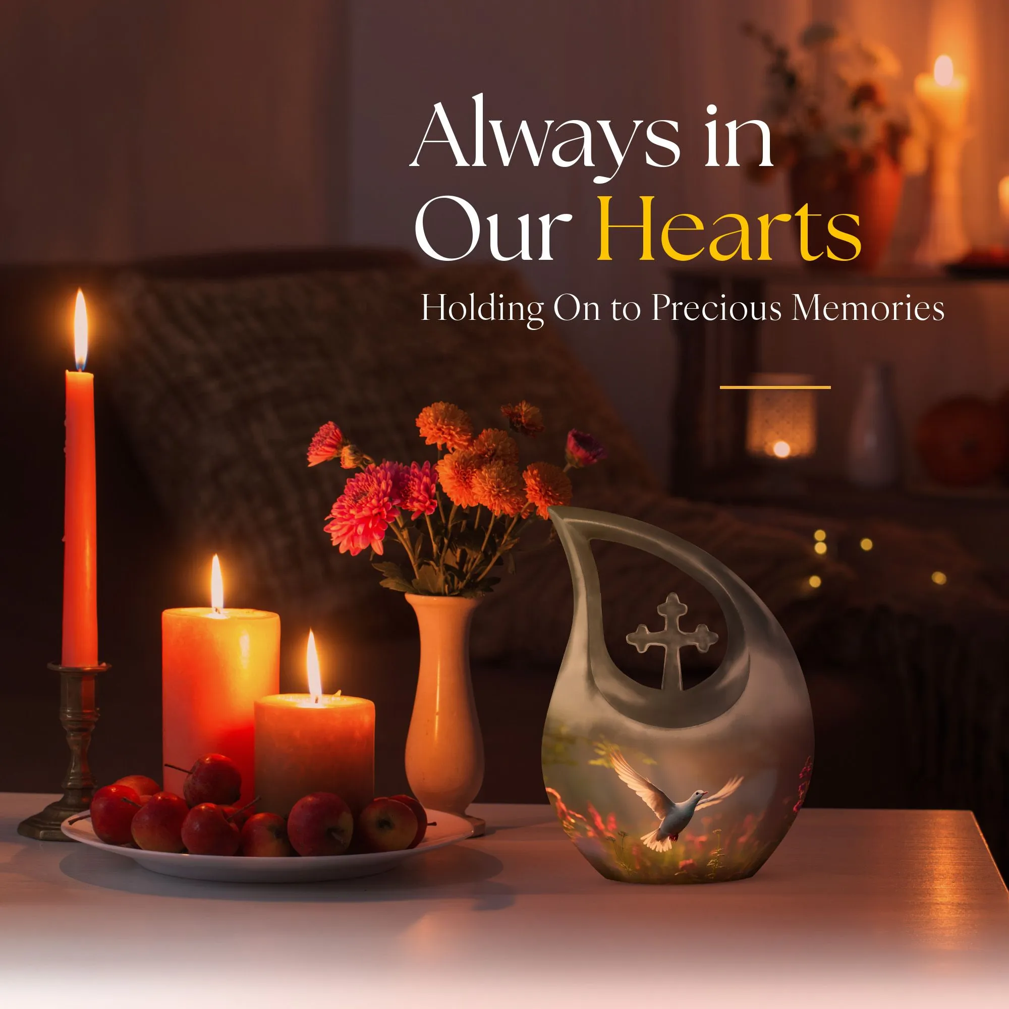 Dove Bird Harmony: Exquisite Memorial Urn for Lasting Peace