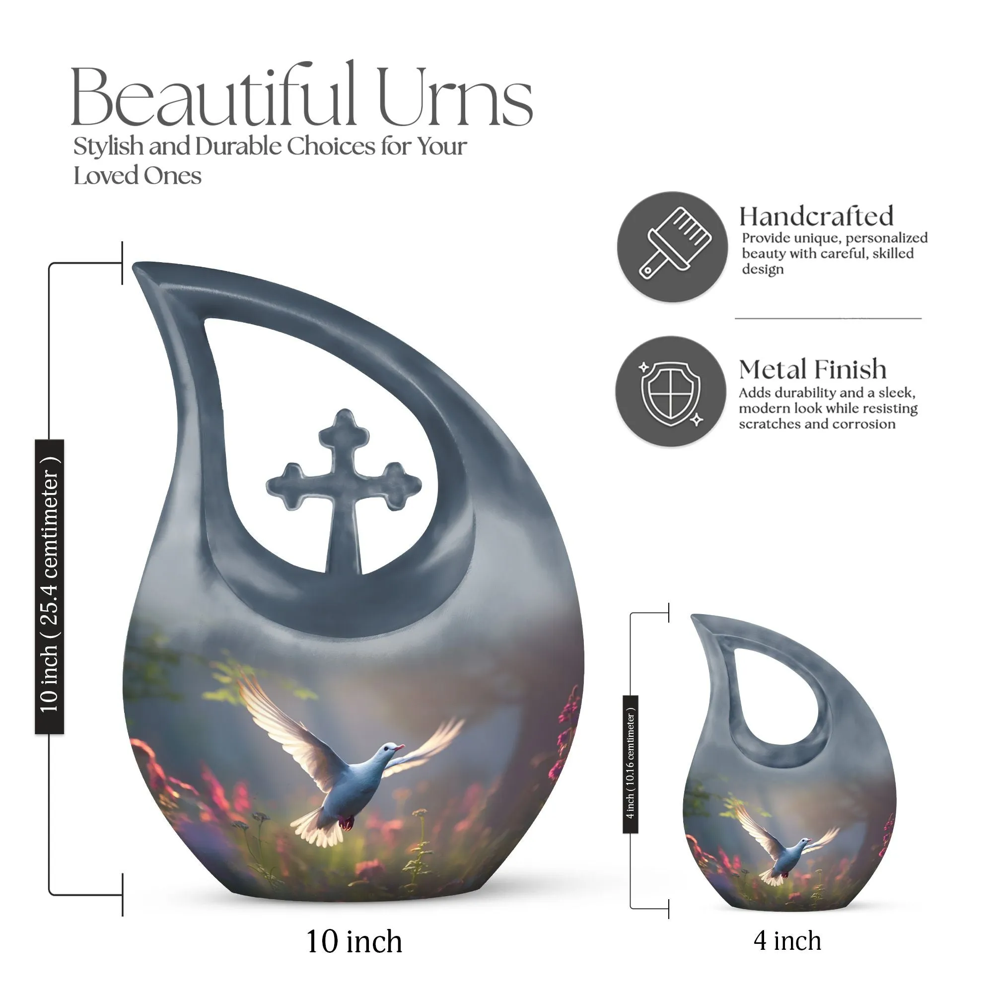 Dove Bird Harmony: Exquisite Memorial Urn for Lasting Peace