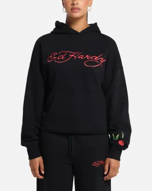 Ed Hardy Cherry Hoodie Black
