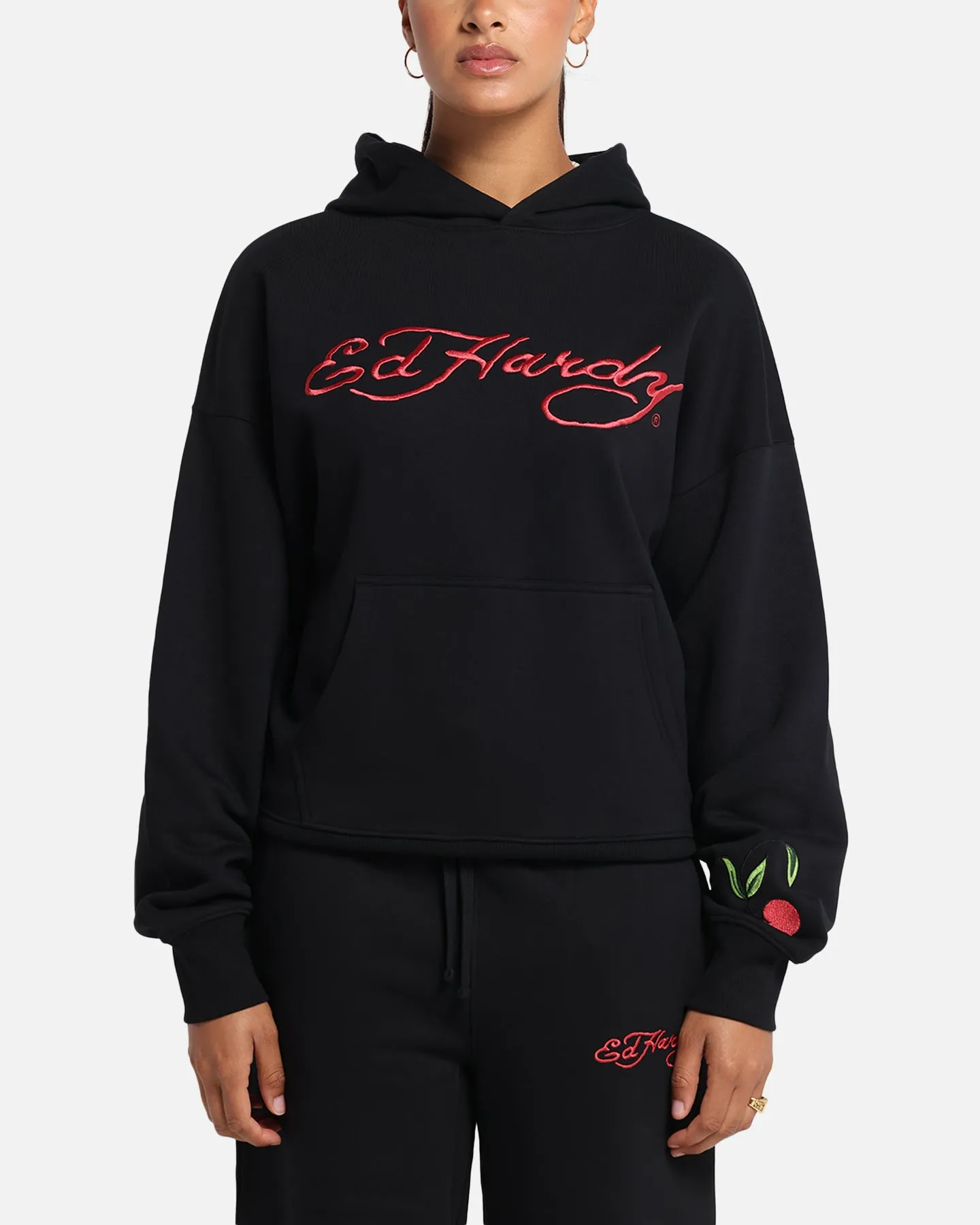 Ed Hardy Cherry Hoodie Black