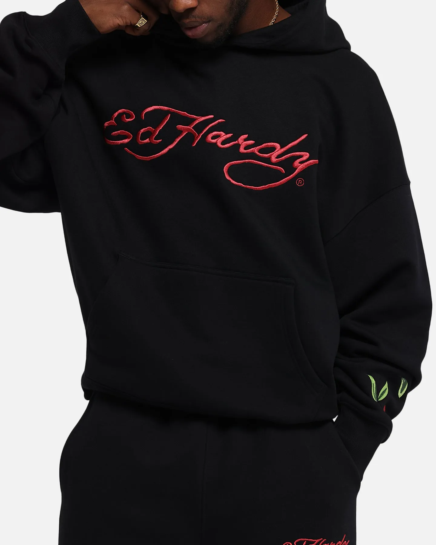 Ed Hardy Cherry Hoodie Black