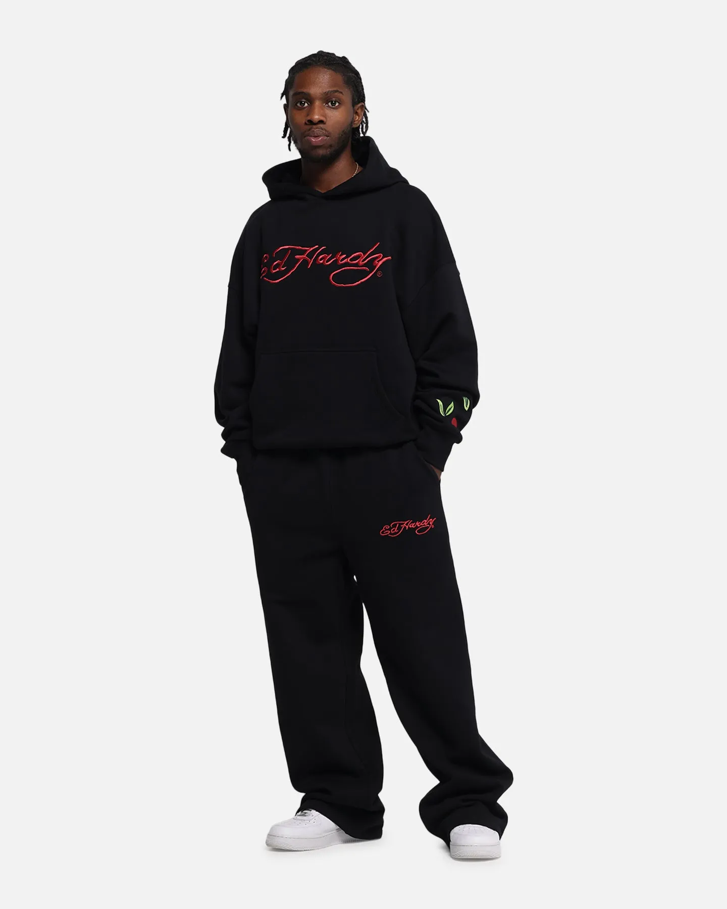 Ed Hardy Cherry Hoodie Black