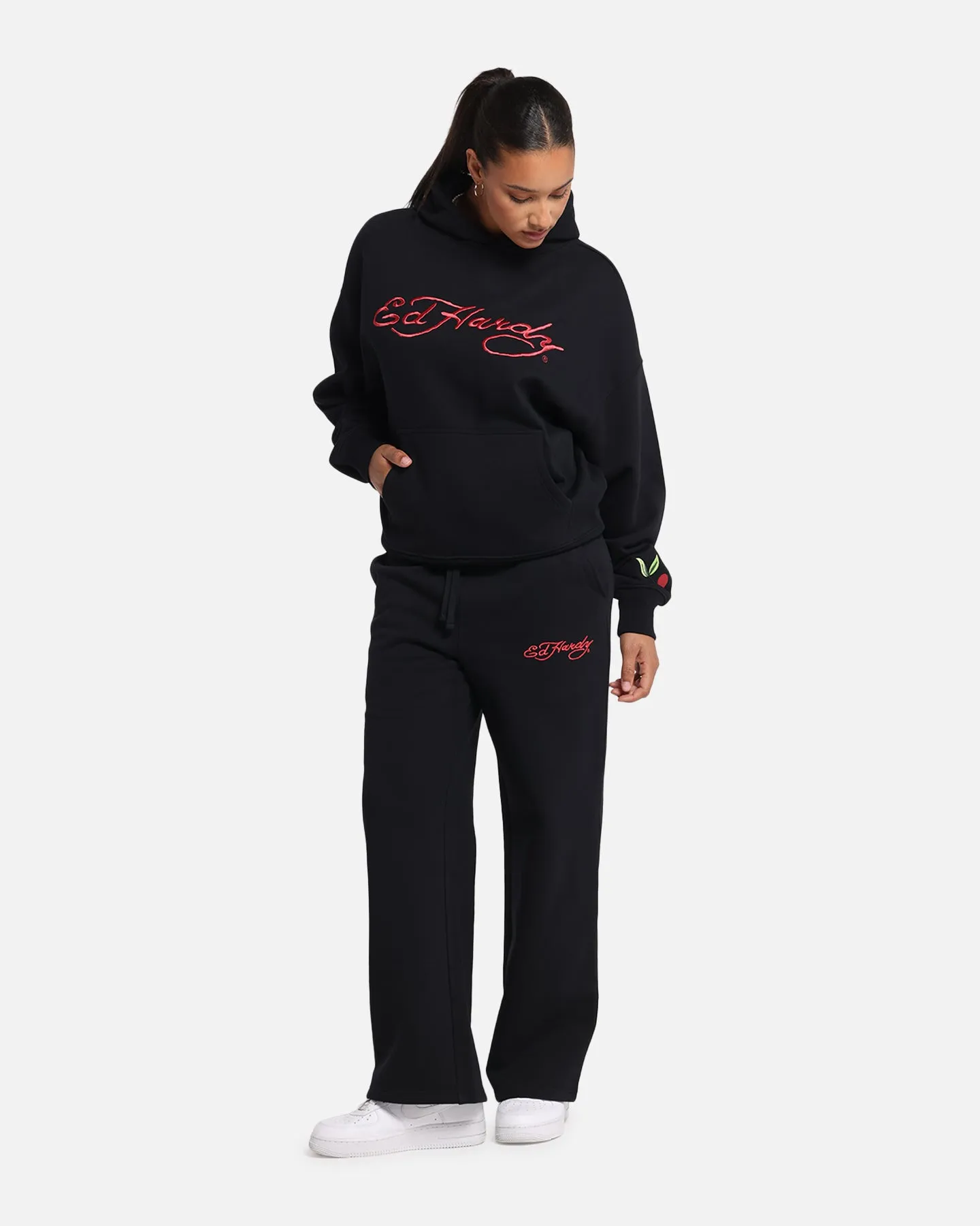 Ed Hardy Cherry Hoodie Black