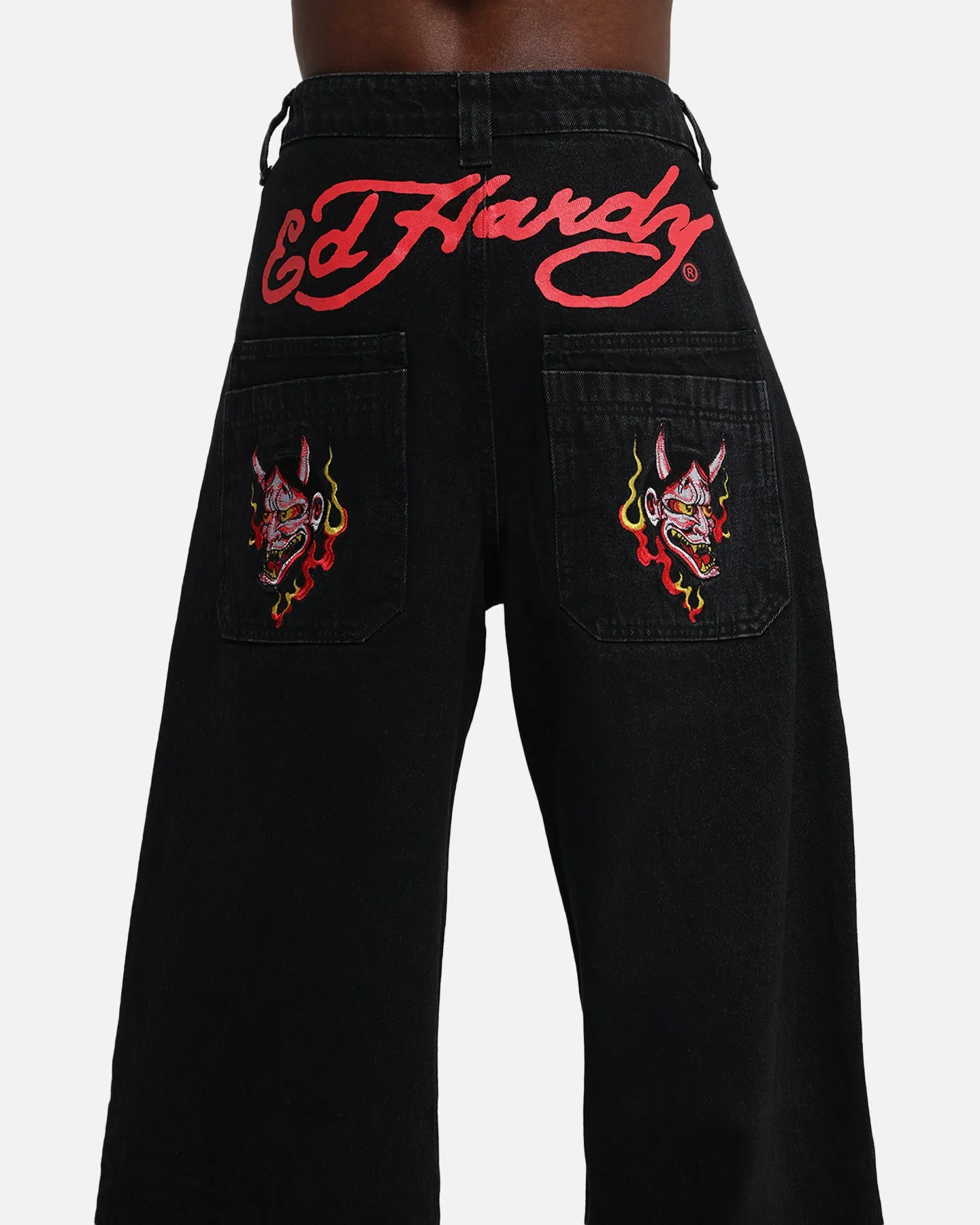 Ed Hardy Death Before Dishonour Jeans Black