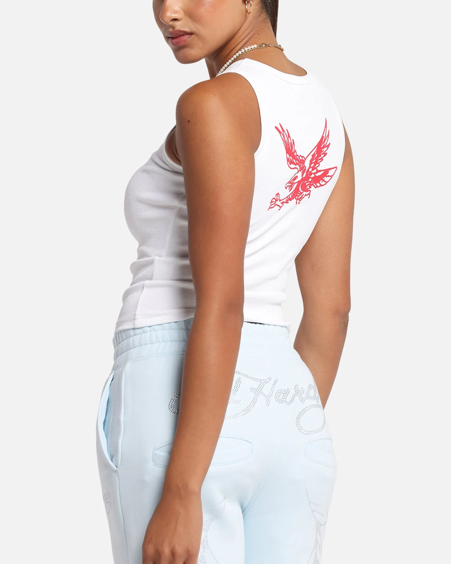 Ed Hardy Women's Tried And True Tank White