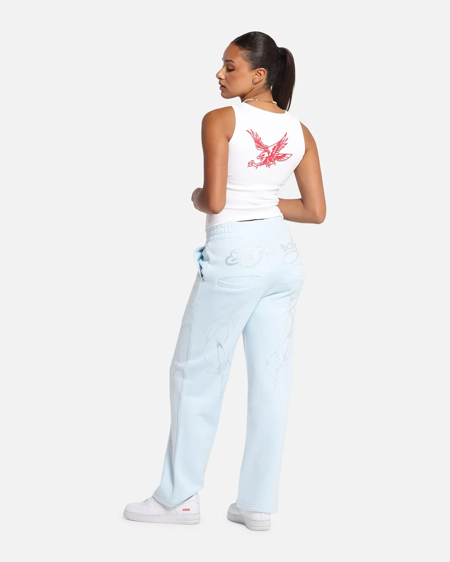 Ed Hardy Women's Tried And True Tank White