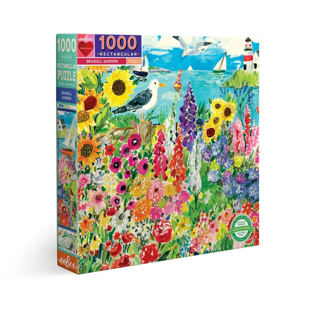 eeBoo Piece and Love Seagull Garden 1000-Piece Jigsaw Puzzle