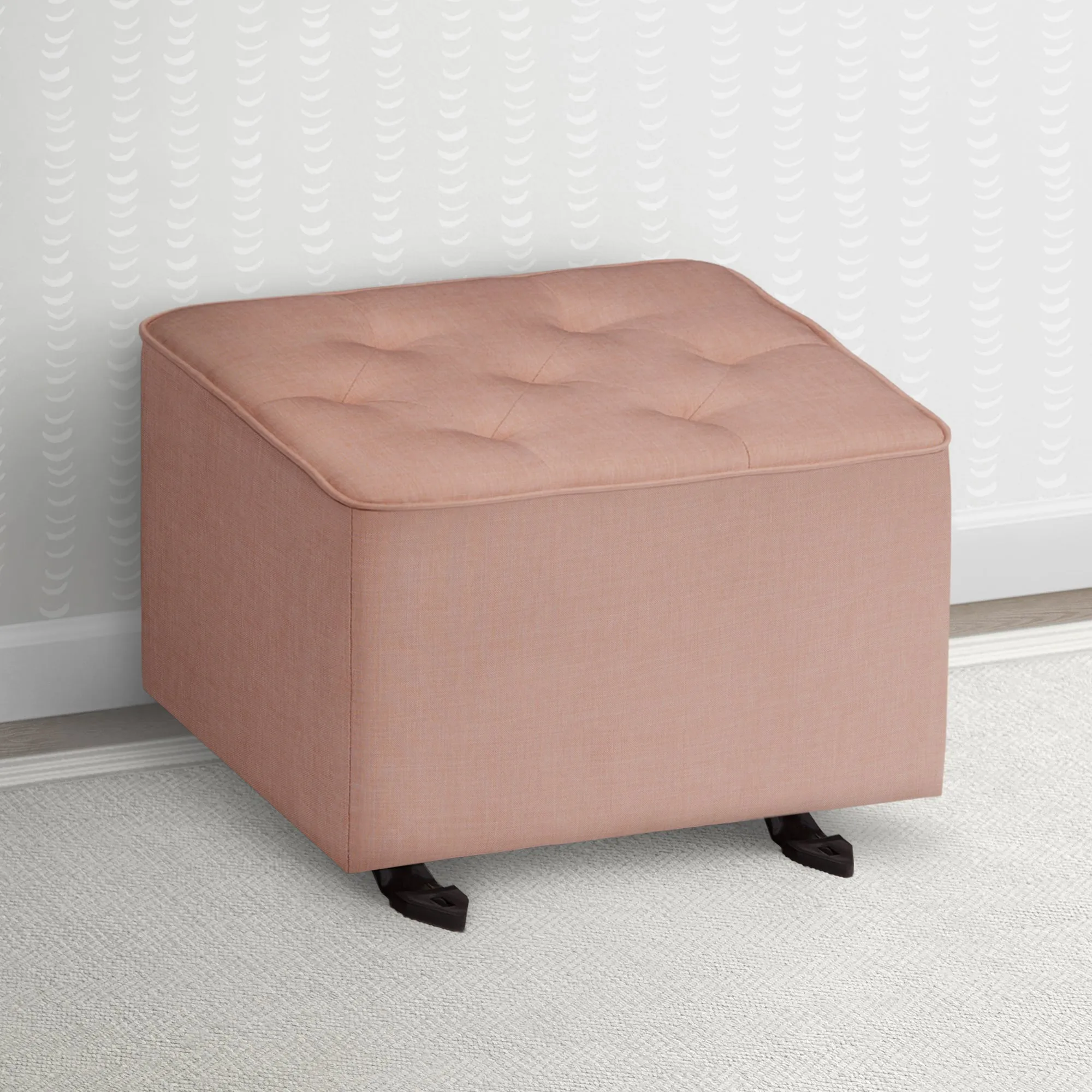 Emma Diamond Tufted Nursery Gliding Ottoman