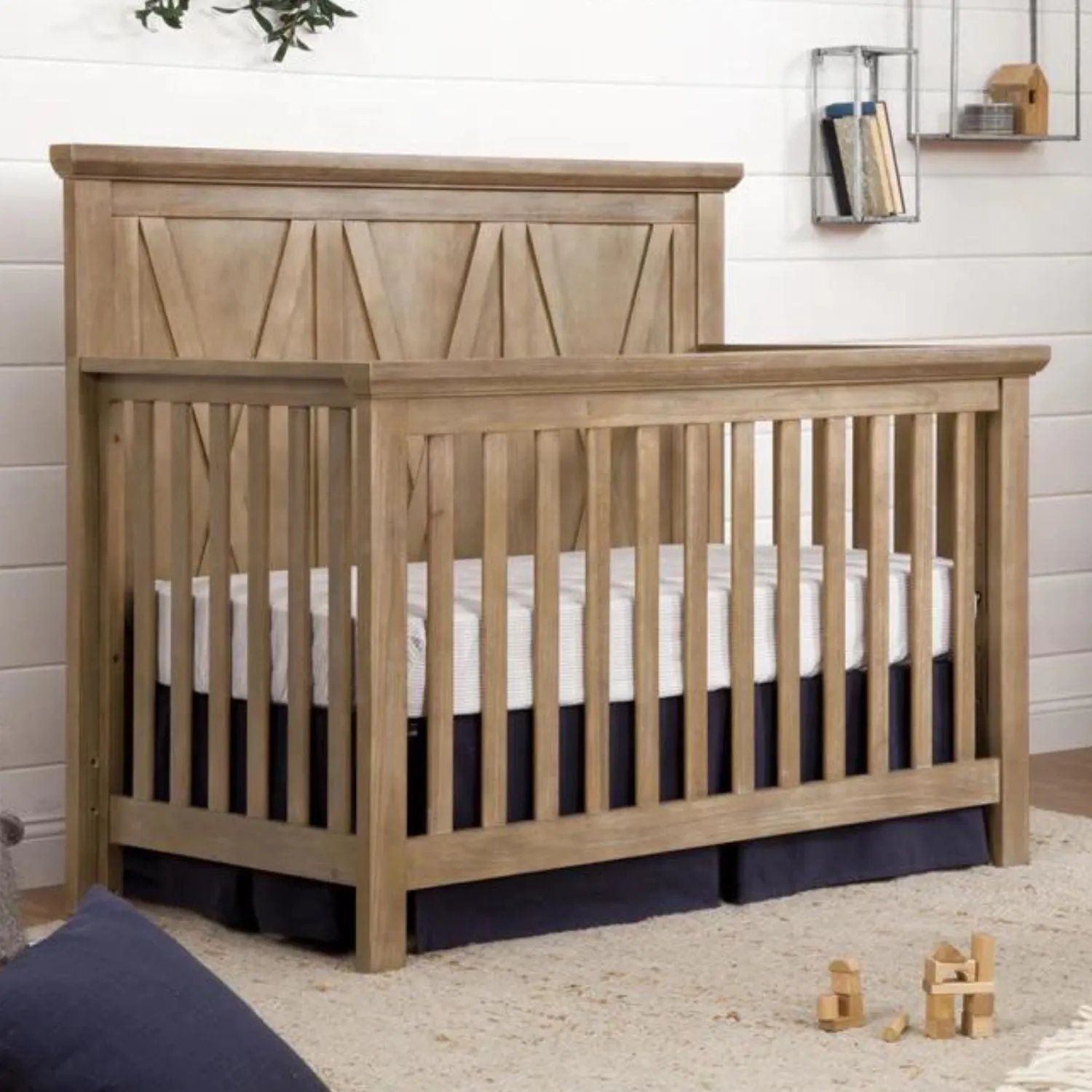Emory Farmhouse 4-in-1 Convertible Crib