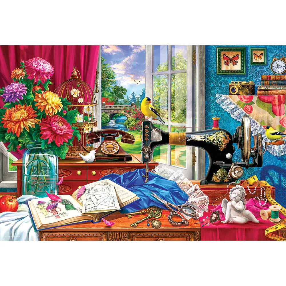 Eurographics Sewing Memories Vintage Sewing Room Puzzle - 550 pc