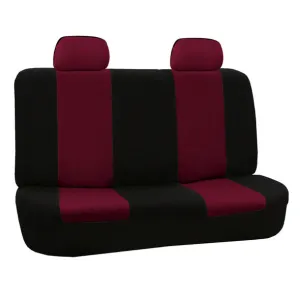 Flat Cloth Seat Covers - Rear Burgundy