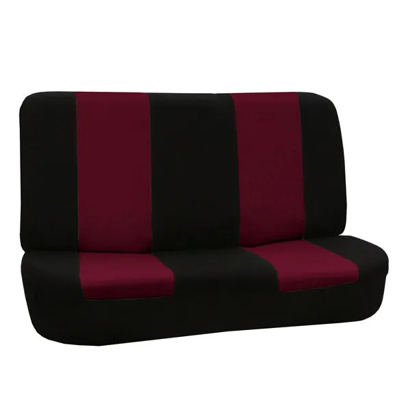 Flat Cloth Seat Covers - Rear Burgundy